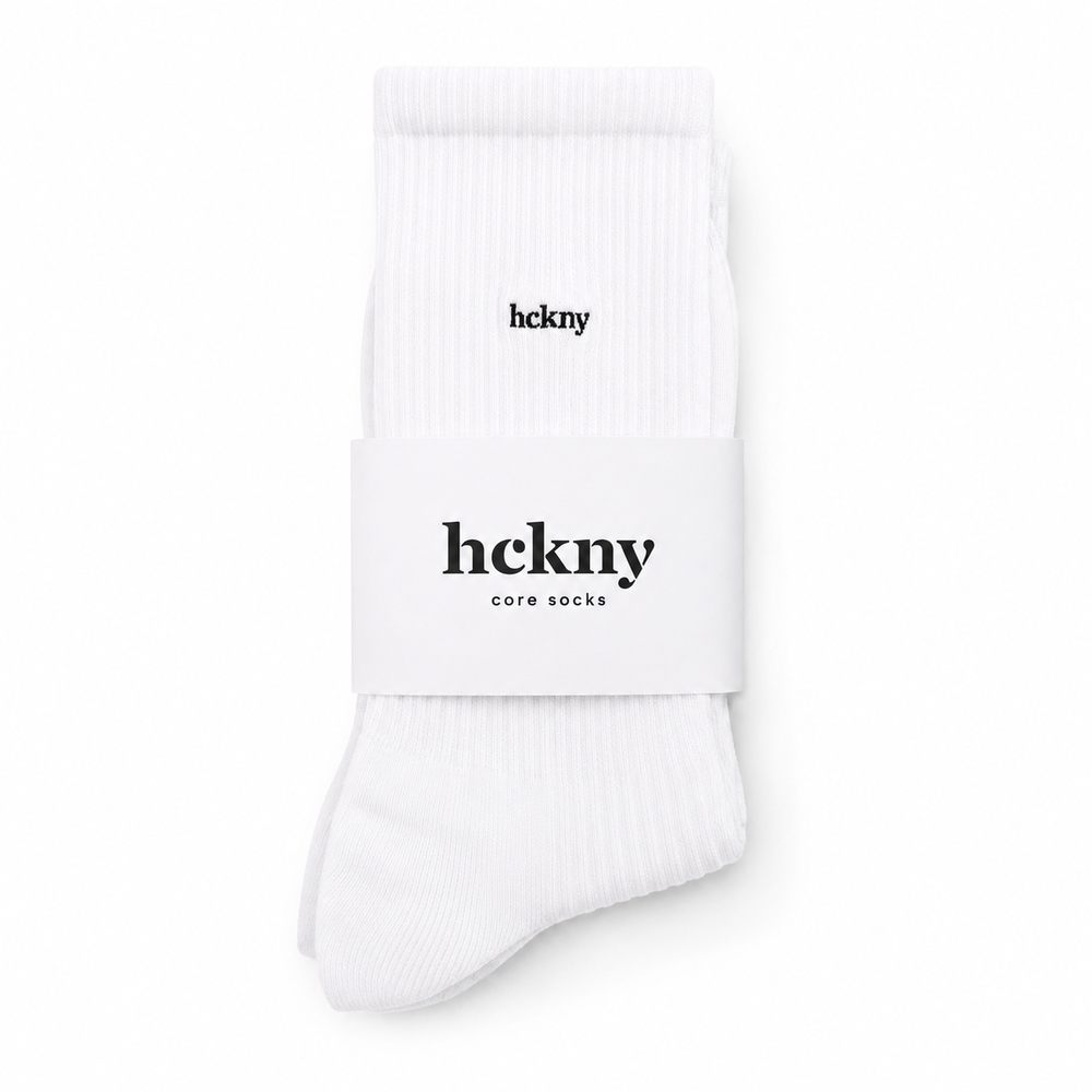 HCKNY Core white Socks – 2 Pack